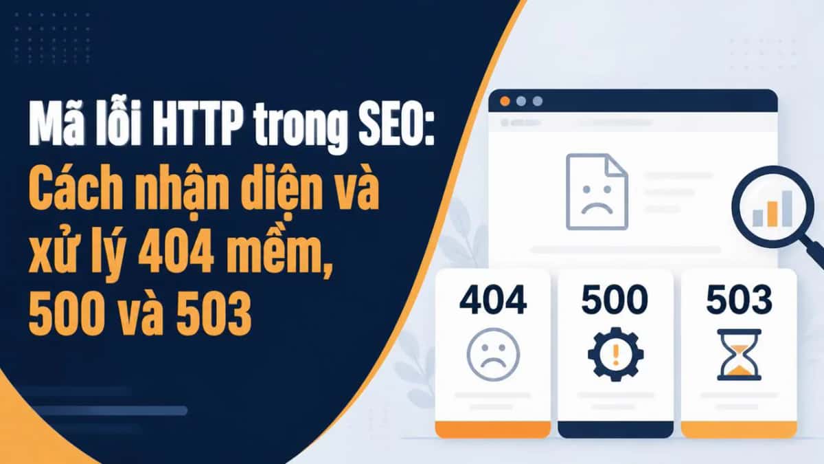 Mã lỗi HTTP trong SEO: Cách nhận diện và xử lý 404 mềm, 500 và 503