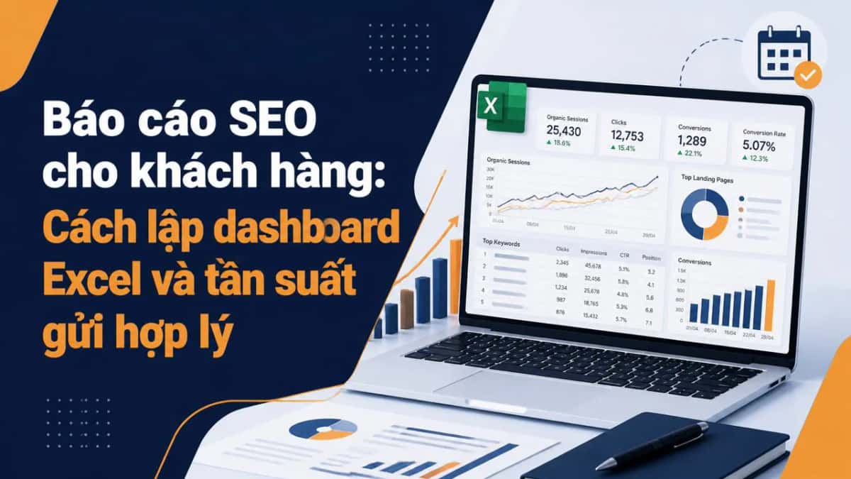 Báo cáo SEO cho khách hàng: Cách lập dashboard Excel và tần suất gửi hợp lý