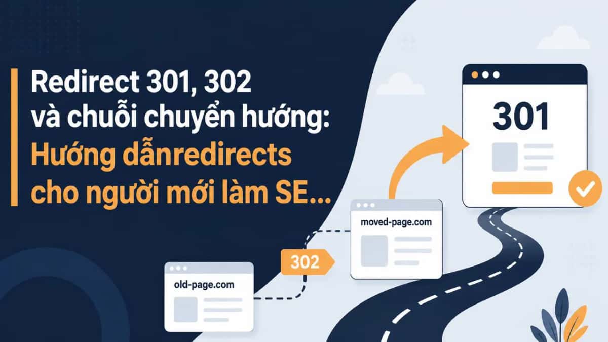 Redirect 301, 302 và chuỗi chuyển hướng: Hướng dẫnredirects cho người mới làm SEO