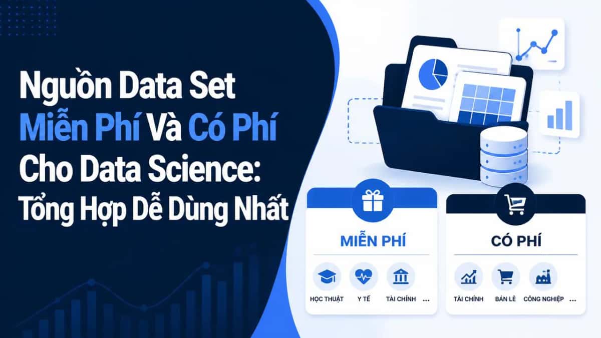 Nguồn Data Set Miễn Phí Và Có Phí Cho Data Science: Tổng Hợp Dễ Dùng Nhất