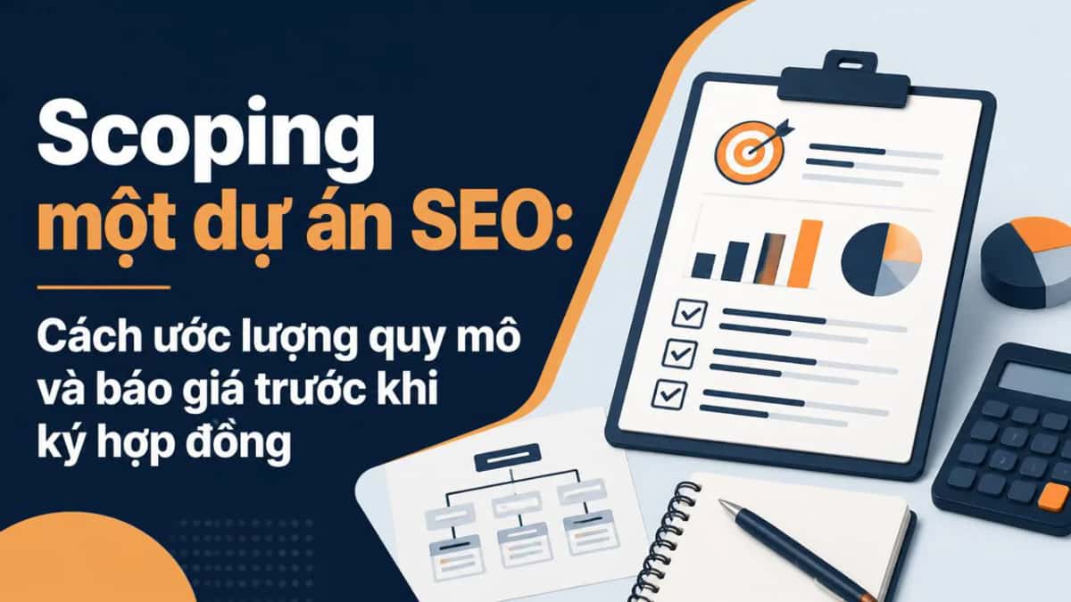 Scoping một dự án SEO: Cách ước lượng quy mô và báo giá trước khi ký hợp đồng