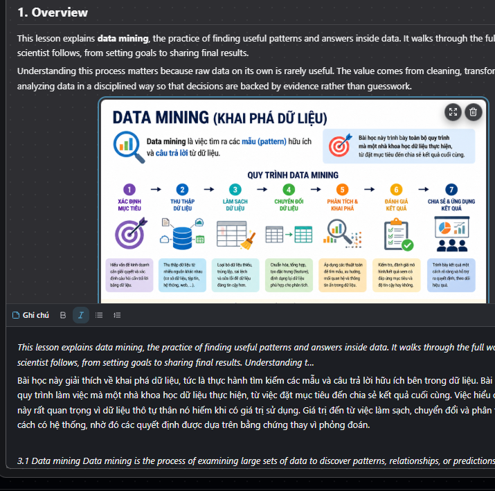PN Note — bài học với infographic và ghi chú